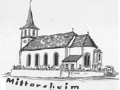 Église Saint Hubert à Mittersheim