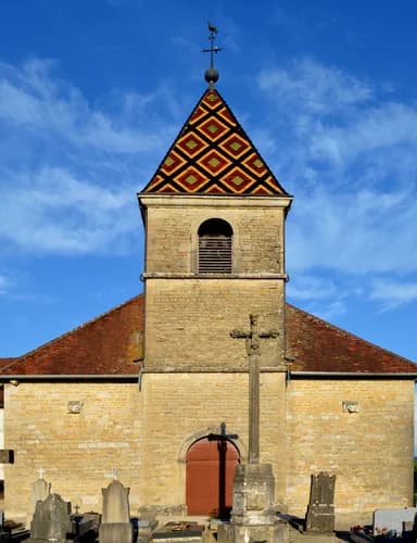 église de l'Assomption-de-la-Bienheureuse-Vierge-Marie de Courlaoux à Courlaoux